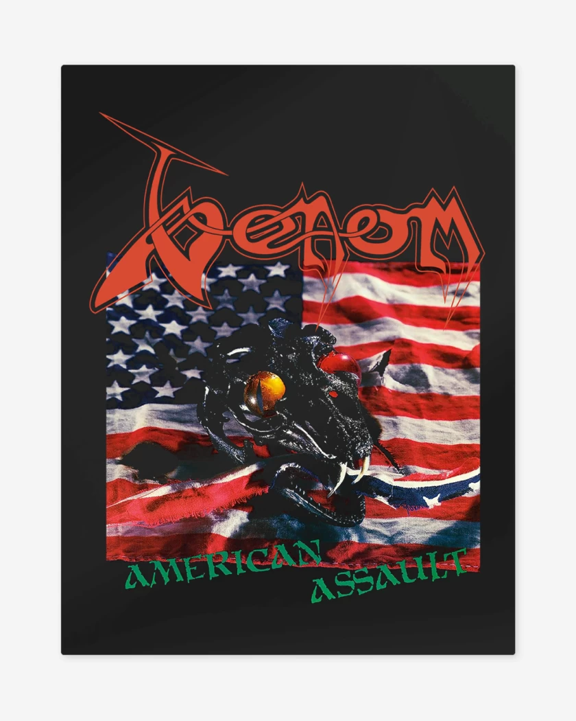 Print metalico Negro de Venom American Assault