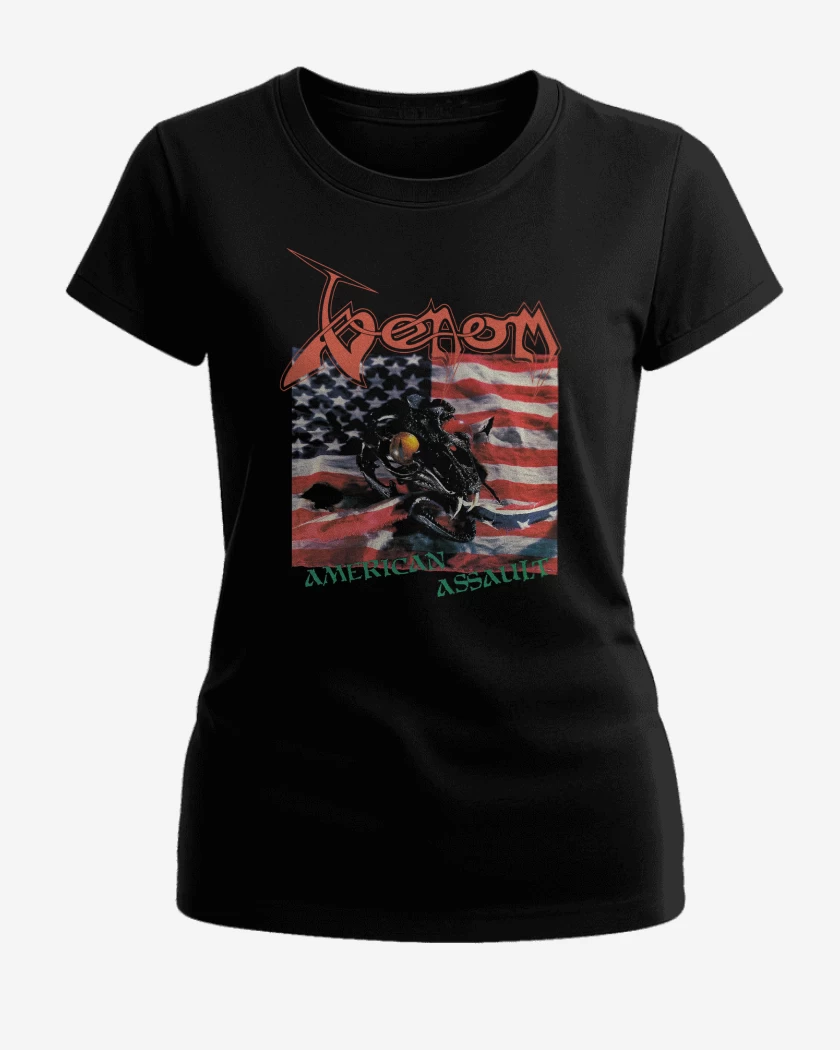 Polera de Mujer Negro de Venom American Assault