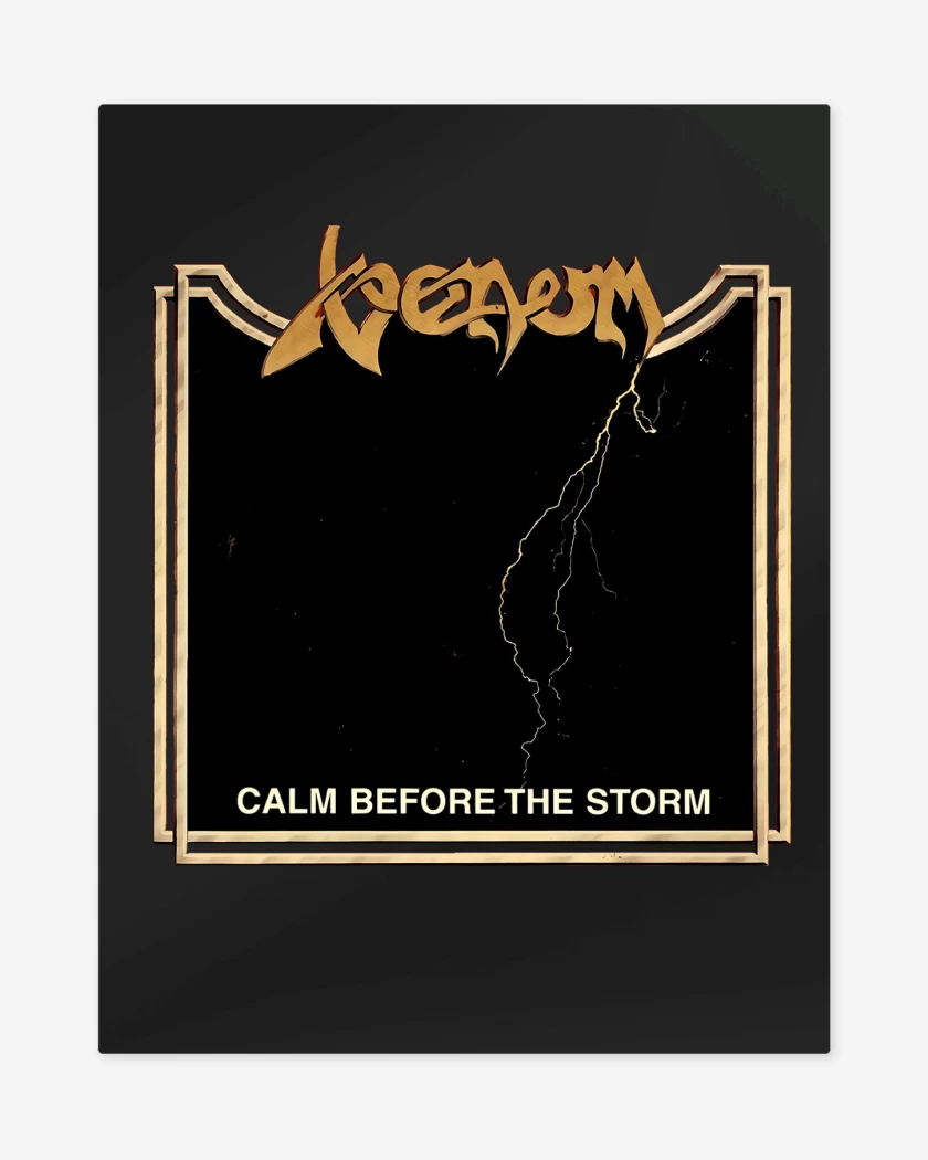 Print metalico Negro de Venom Calm Before the Storm