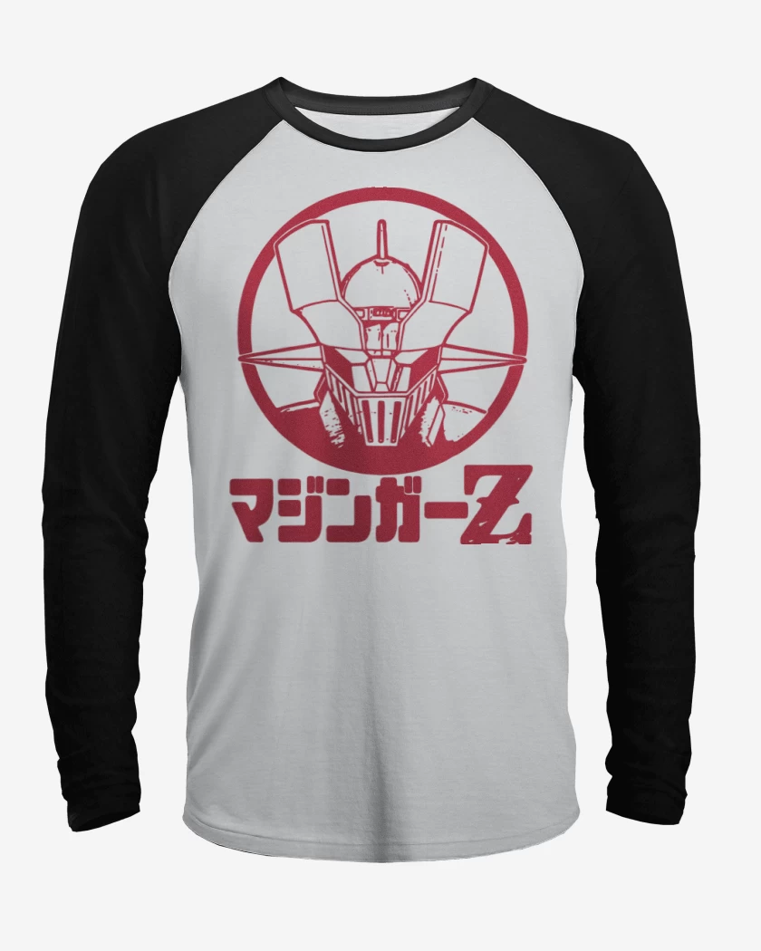 Polera Raglan Blanco / Negro de Mazinger