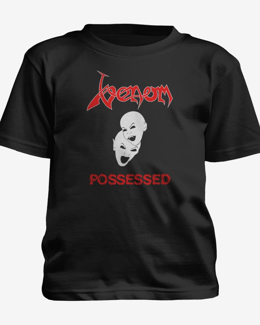 Polera de niño Negro de Venom Possessed Faces