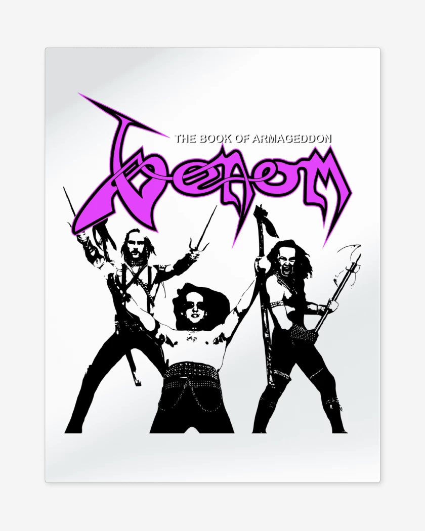 Print metalico Blanco de Venom Book of Armageddon