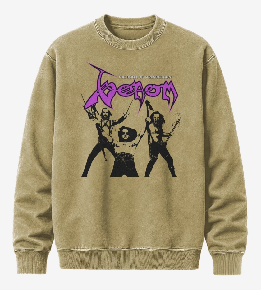 Poleron Polo Acid Wash Beige de Venom Book of Armageddon
