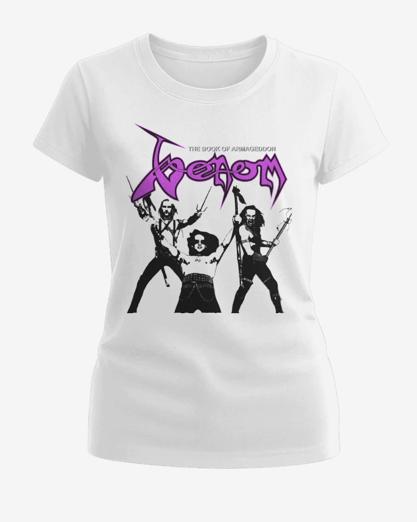 Polera de Mujer Blanco de Venom Book of Armageddon