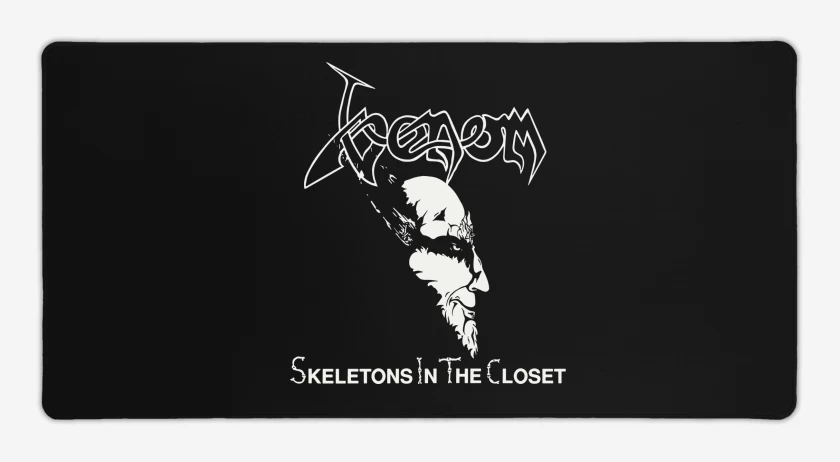 Mouse pad Gamer Negro de Venom Skeletons