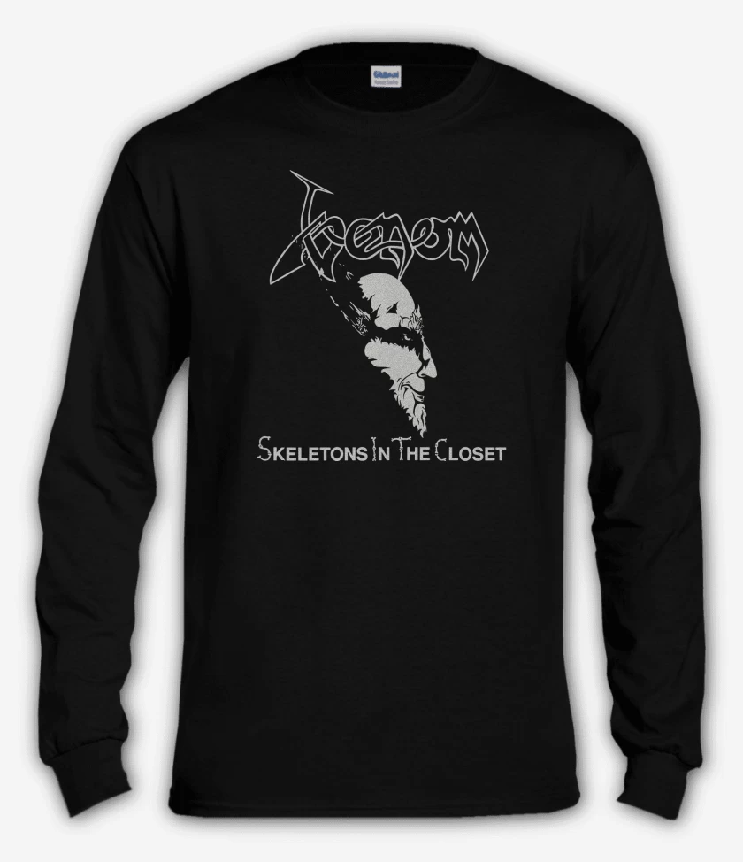 Polera manga larga Negro de Venom Skeletons
