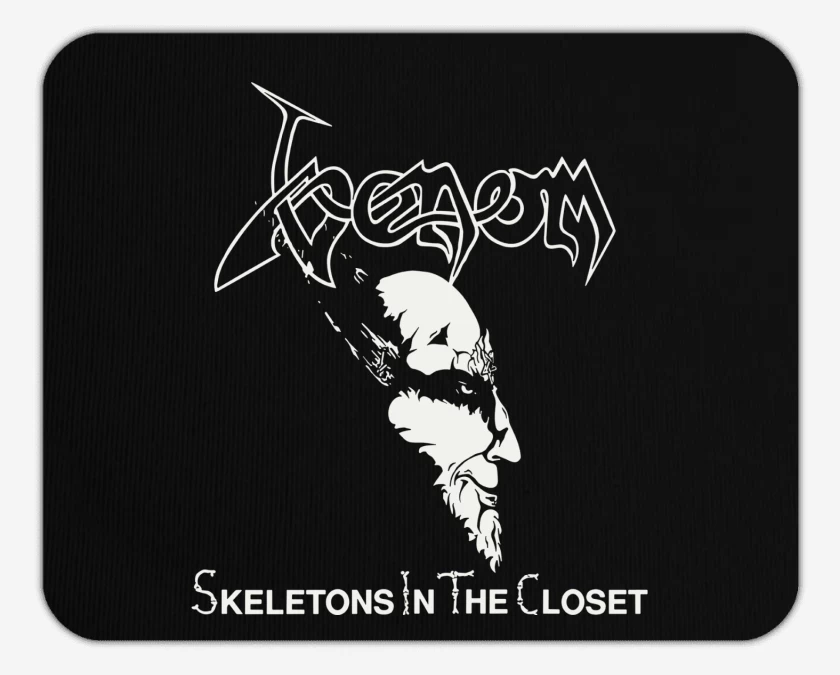 Mousepad Negro de Venom Skeletons