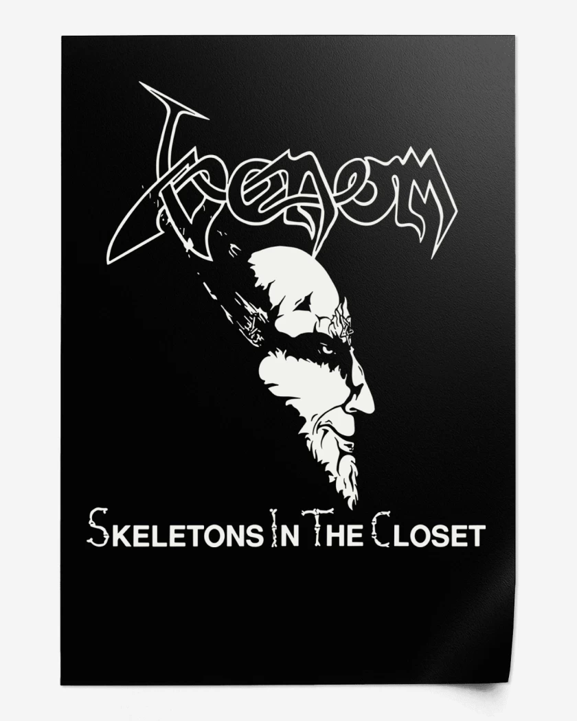 Print Negro de Venom Skeletons