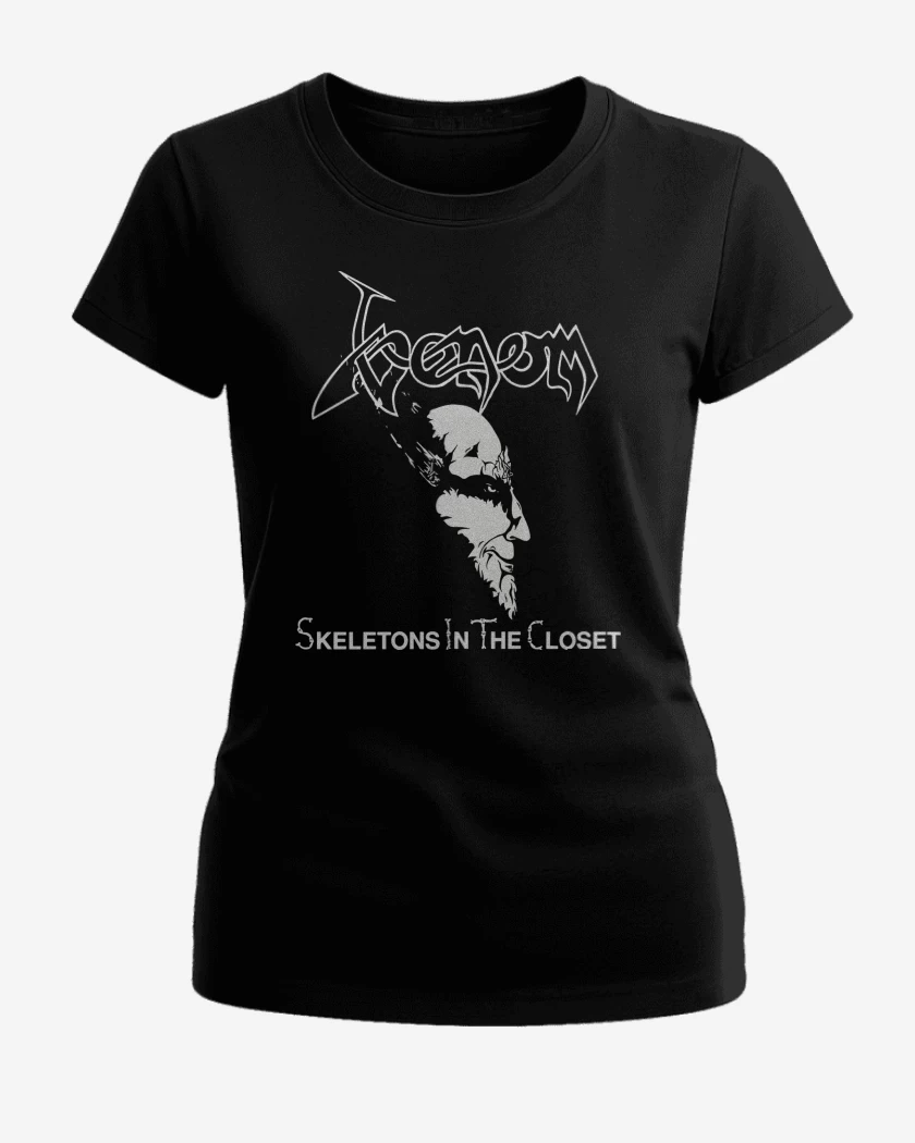 Polera de Mujer Negro de Venom Skeletons