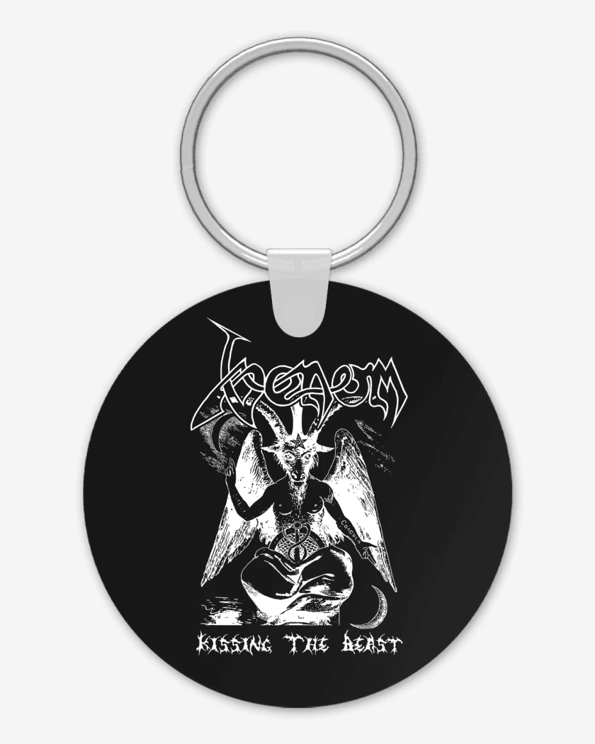 Llavero Negro de Venom Kissing the Beast
