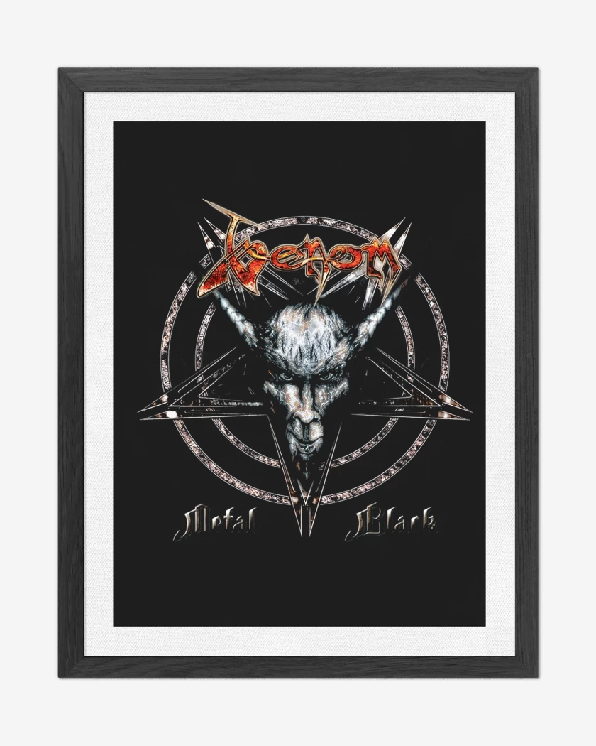Cuadro decorativo Negro de Venom Metal Black