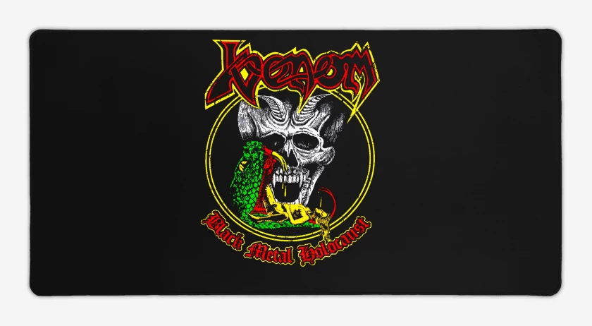 Mouse pad Gamer Negro de Venom Black Metal Holocaust