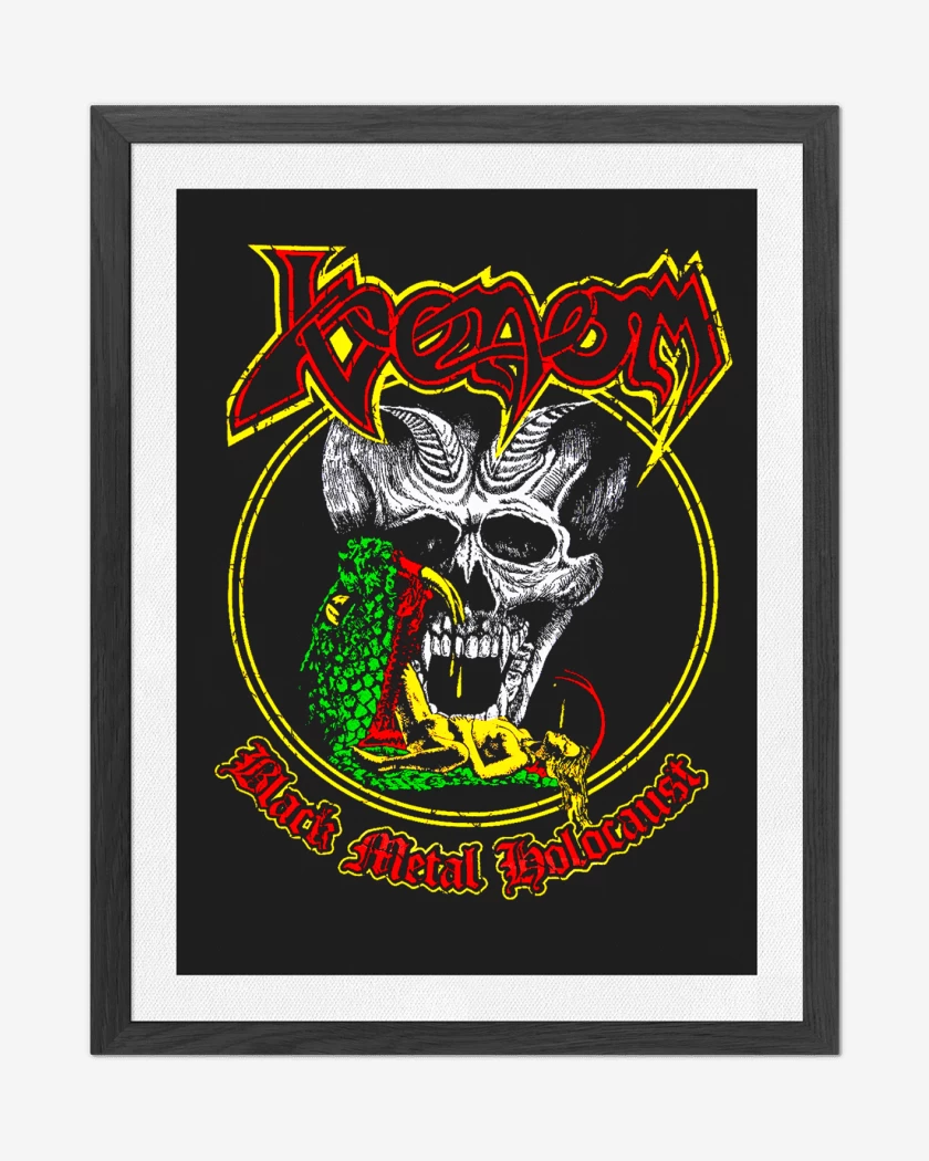 Cuadro decorativo Negro de Venom Black Metal Holocaust