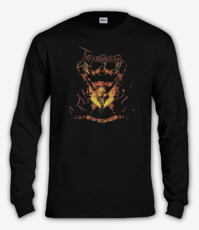 Polera manga larga Negro de Venom Hell