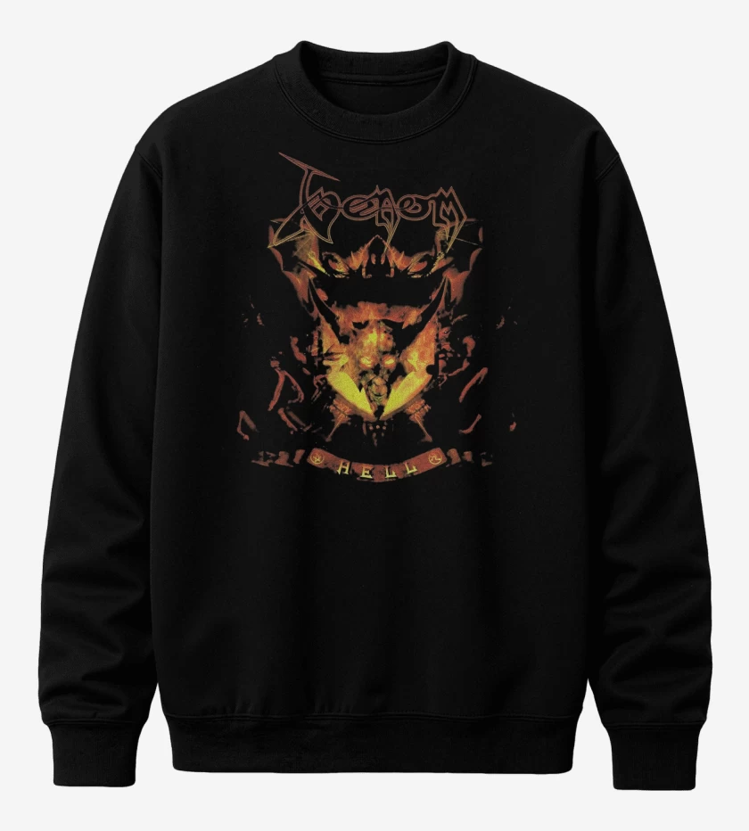 Poleron polo Negro de Venom Hell