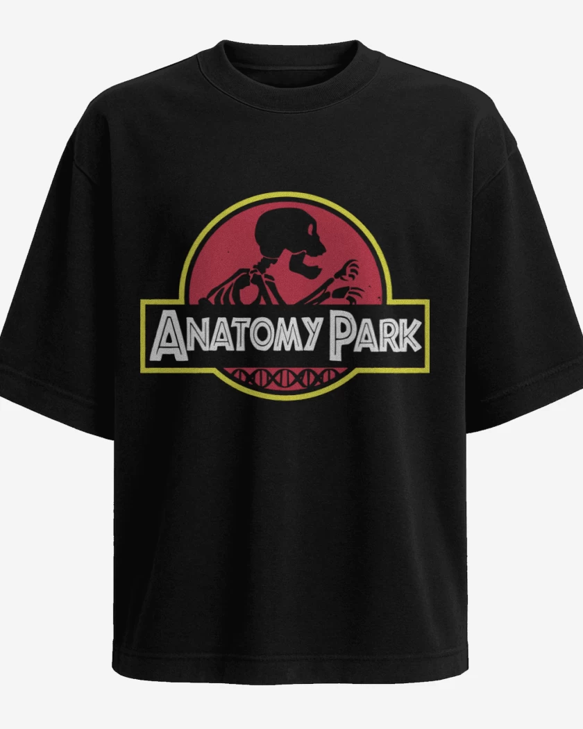 Polera Oversize Negro de Anatomy park