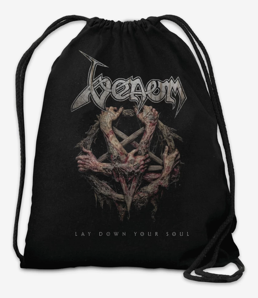 Mochila Negro de Venom Lay Down Your Soul