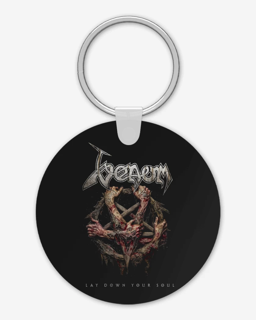 Llavero Negro de Venom Lay Down Your Soul