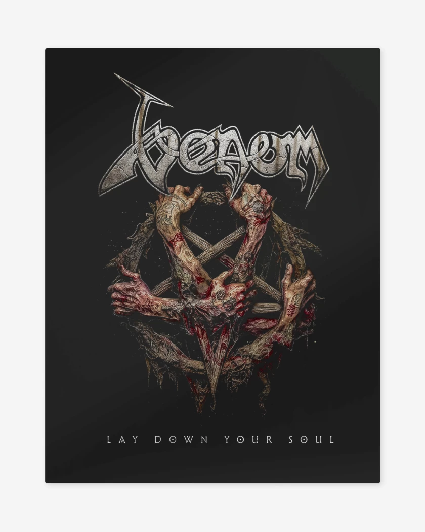 Print metalico Negro de Venom Lay Down Your Soul