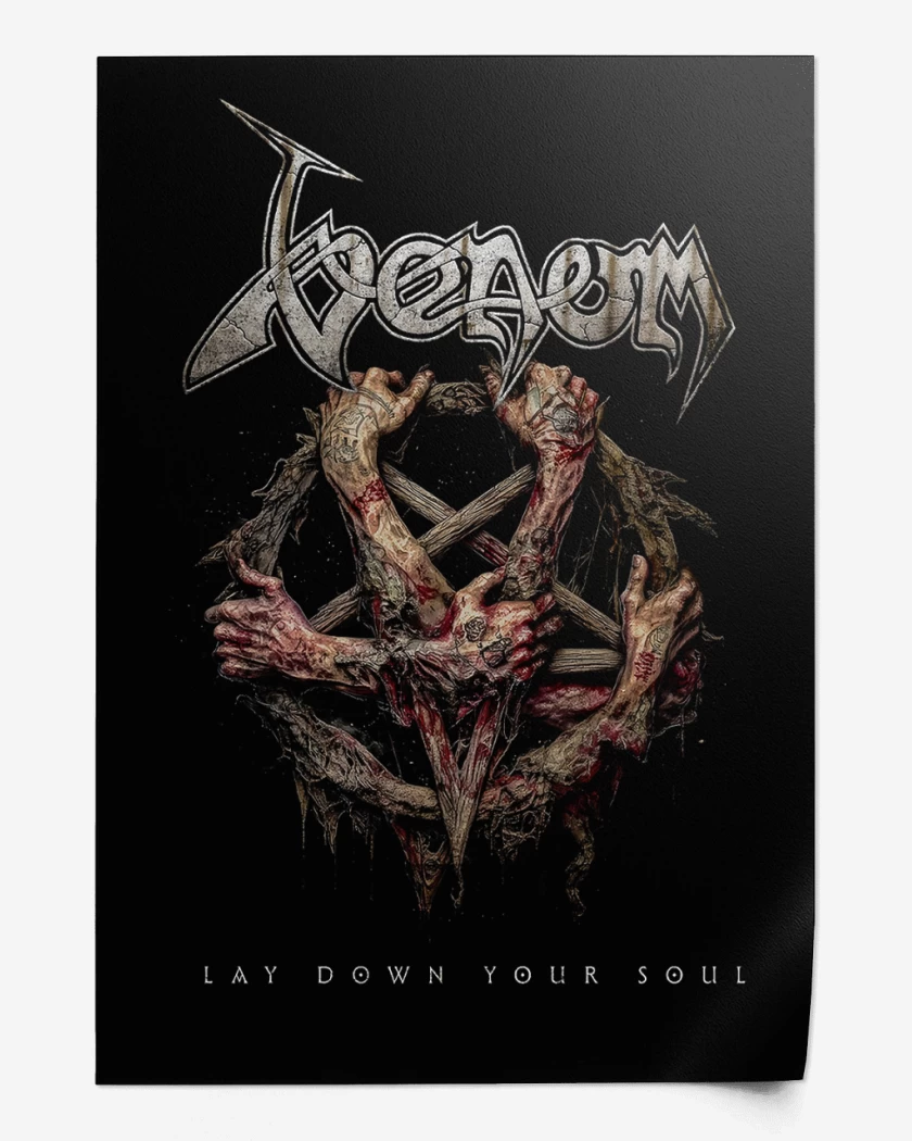 Print Negro de Venom Lay Down Your Soul