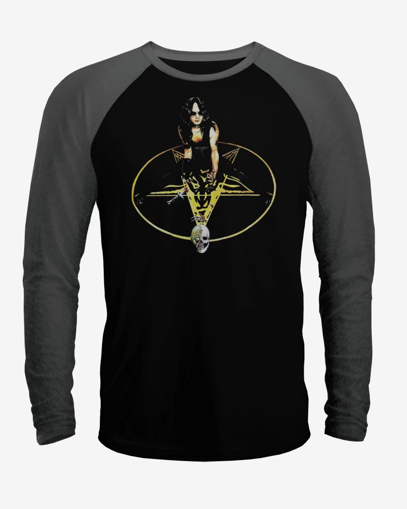 Polera Raglan Negro / Negro Heather de Venom Abaddon