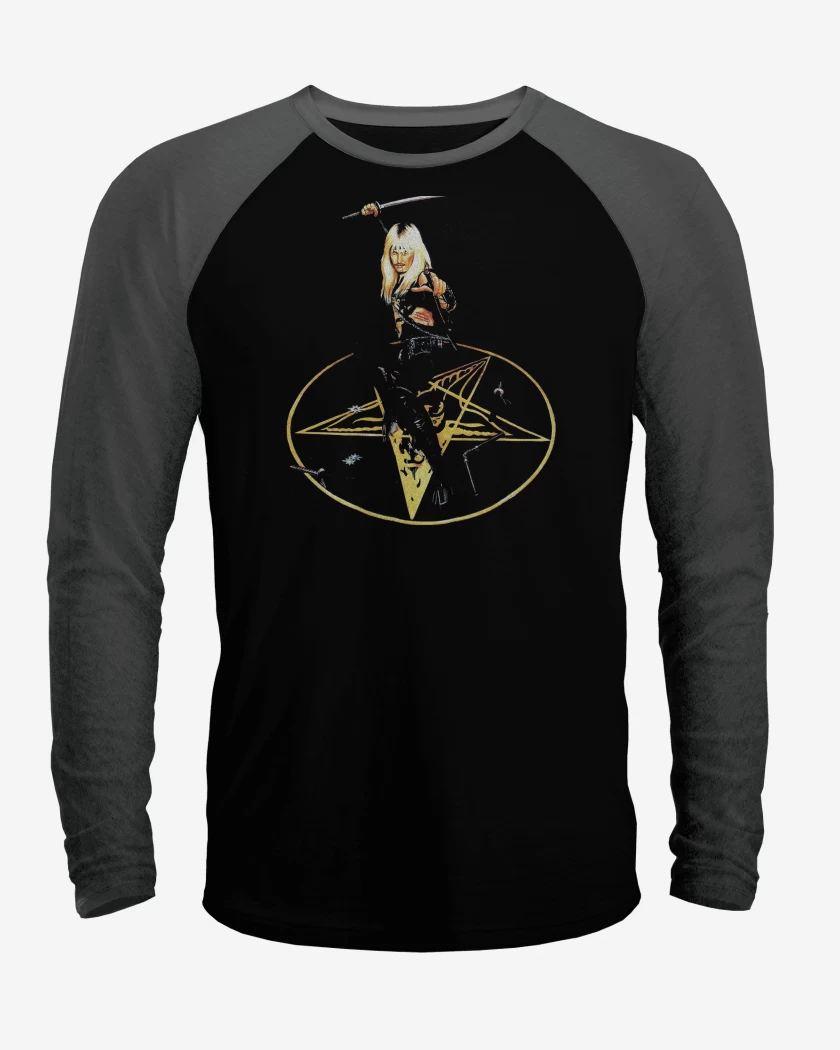 Polera Raglan Negro / Negro Heather de Venom Mantas