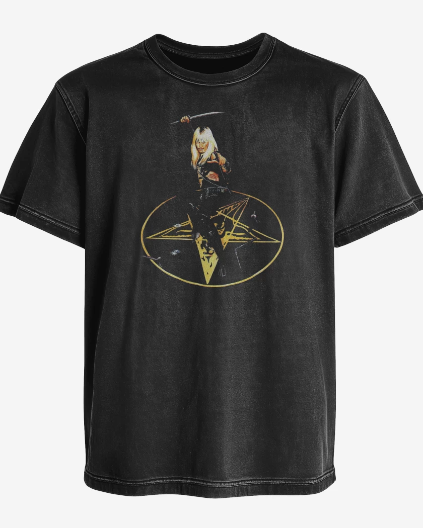 Polera desgastada Negro de Venom Mantas
