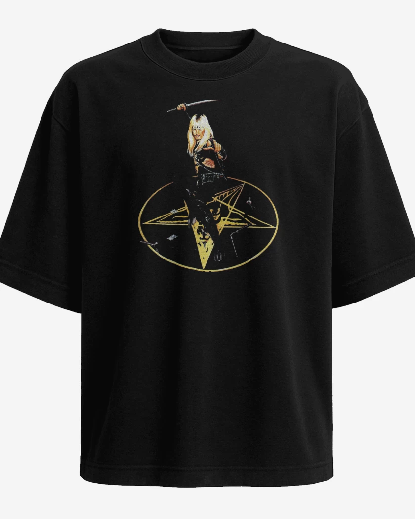 Polera Oversize Negro de Venom Mantas