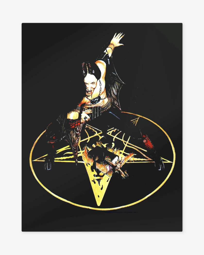 Print metalico Negro de Venom Chronos