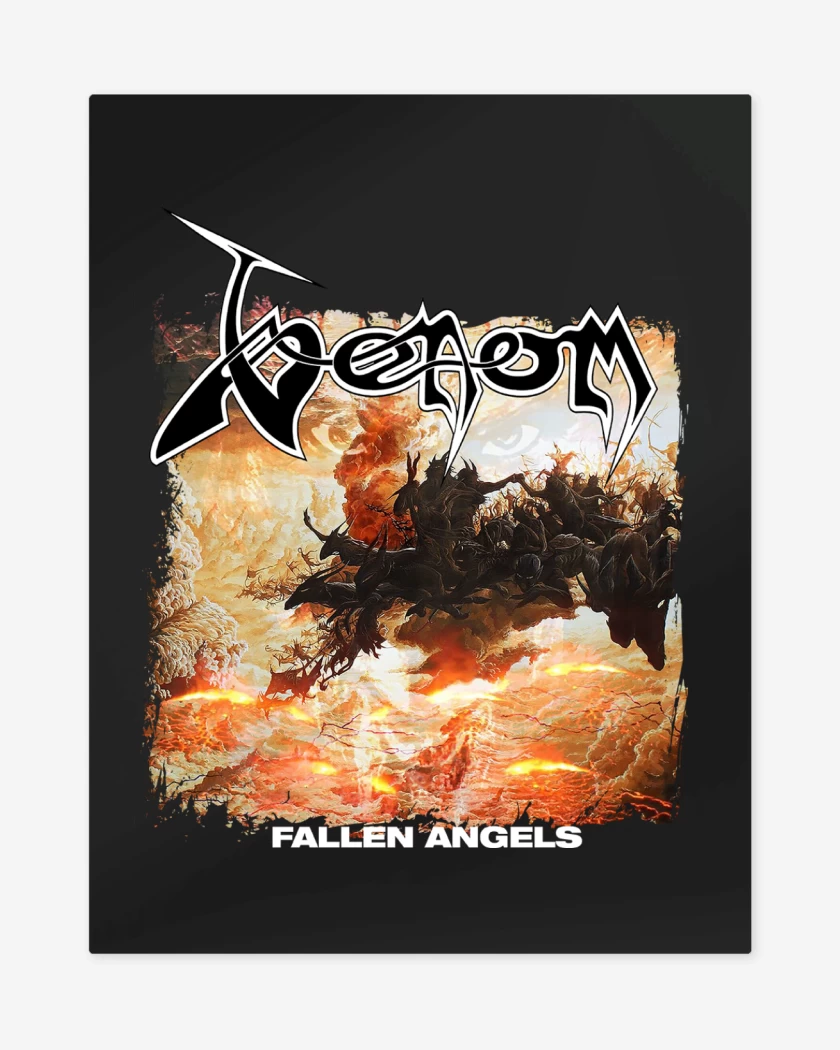 Print metalico Negro de Venom Fallen Angels