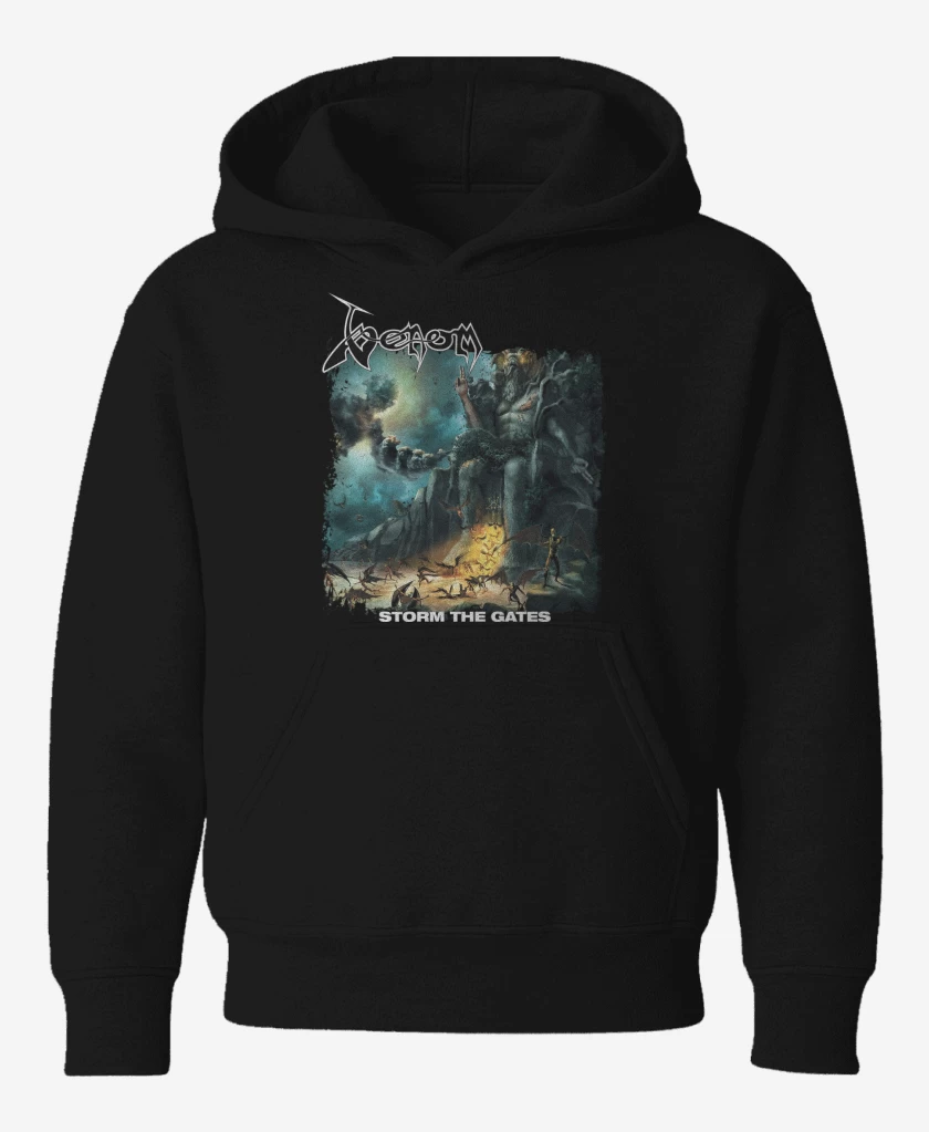 Poleron de niño Negro de Venom Storm the Gates