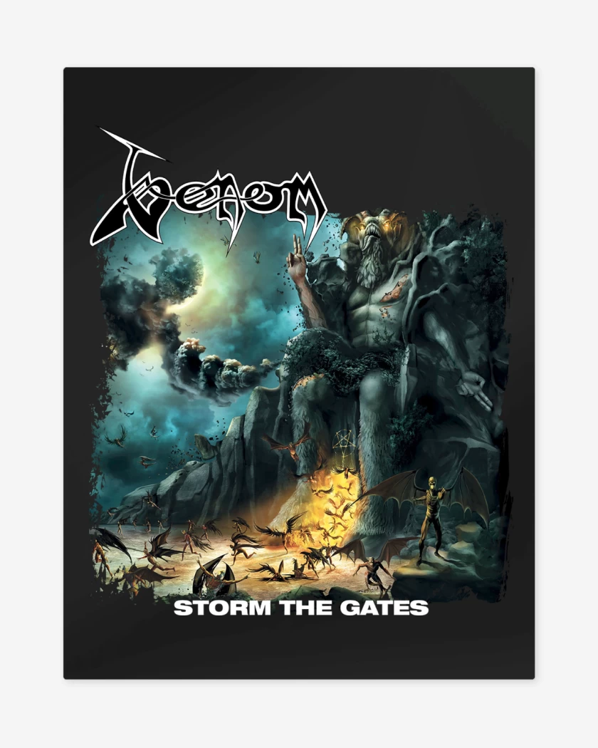 Print metalico Negro de Venom Storm the Gates