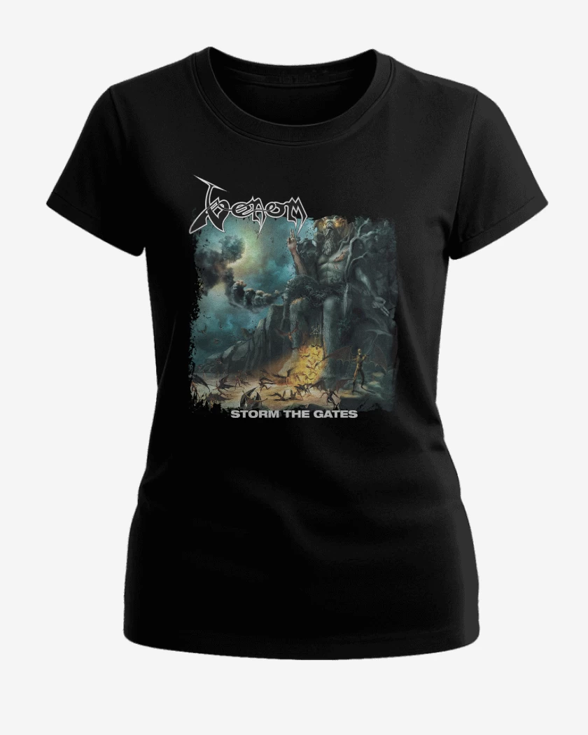 Polera de Mujer Negro de Venom Storm the Gates