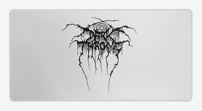 Mouse pad Gamer Blanco de Darkthrone Logo N