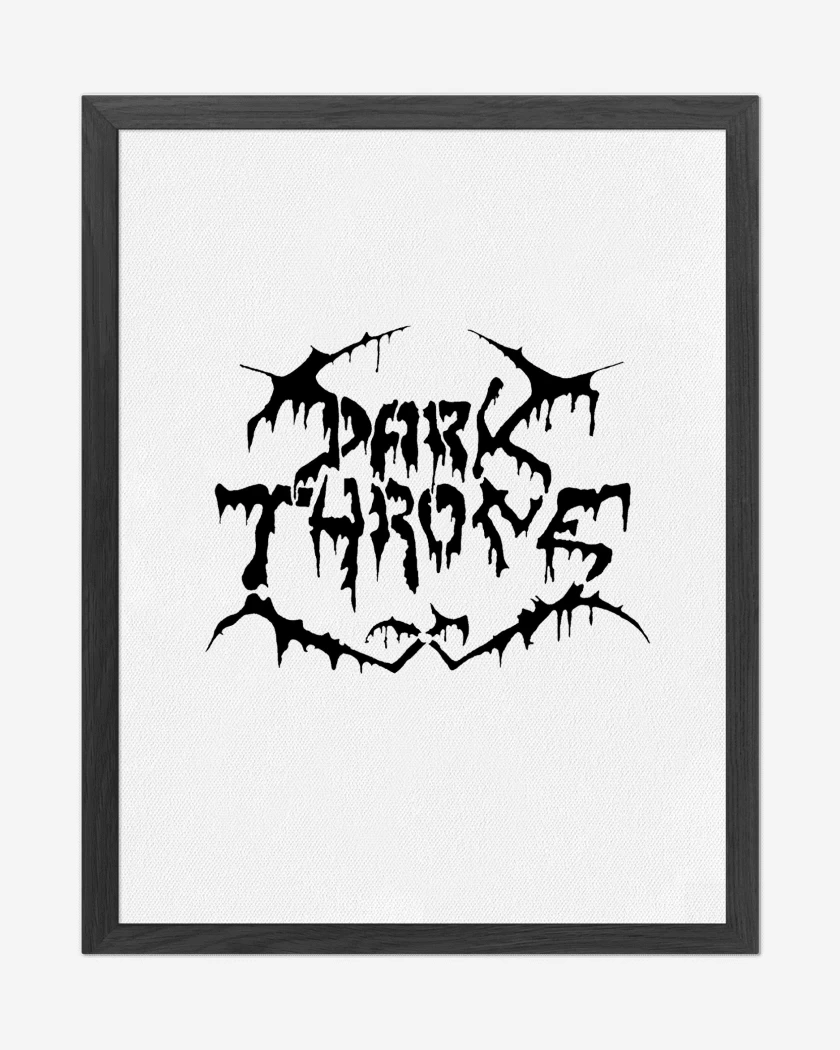 Cuadro decorativo Blanco de Darkthrone Old Logo