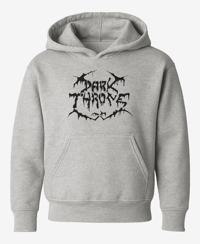 Poleron de niño Gris Melange de Darkthrone Old Logo