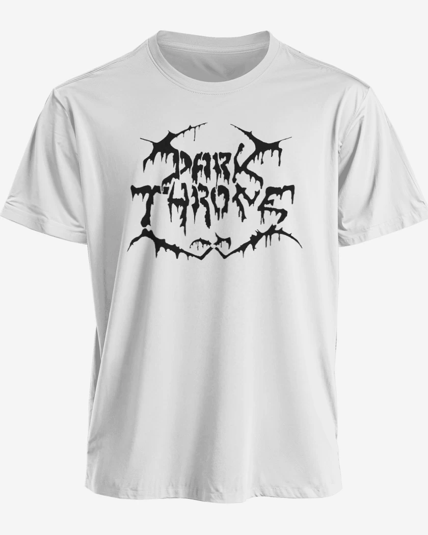 Polera premium Blanco de Darkthrone Old Logo