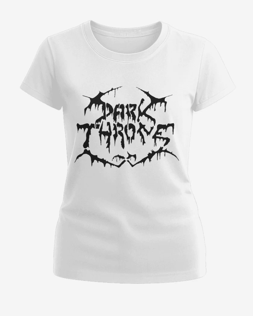 Polera de Mujer Blanco de Darkthrone Old Logo