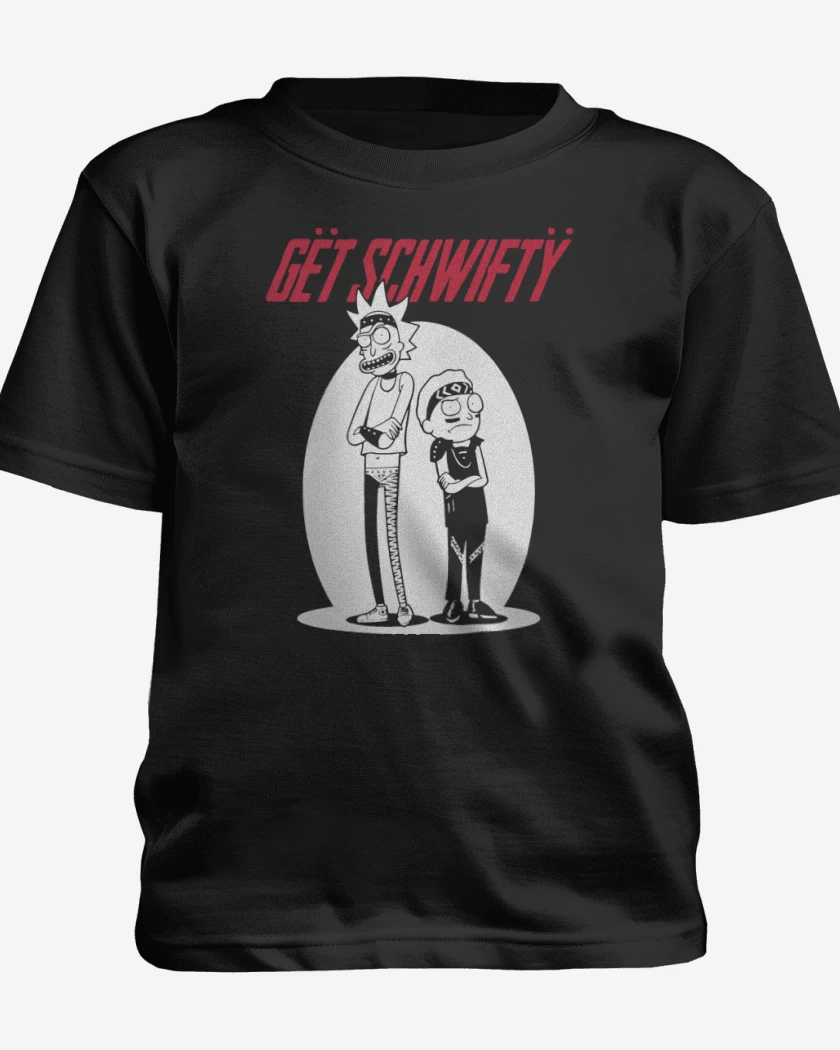 Polera de niño Negro de Get schwifty