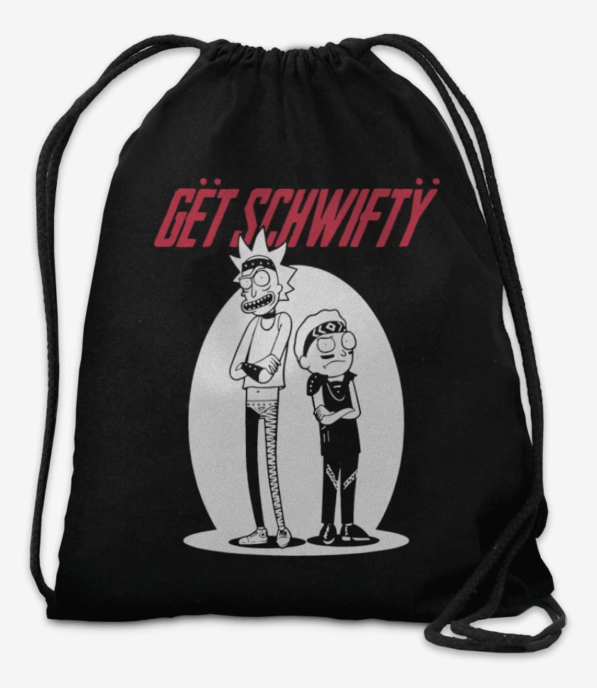 Mochila Negro de Get schwifty