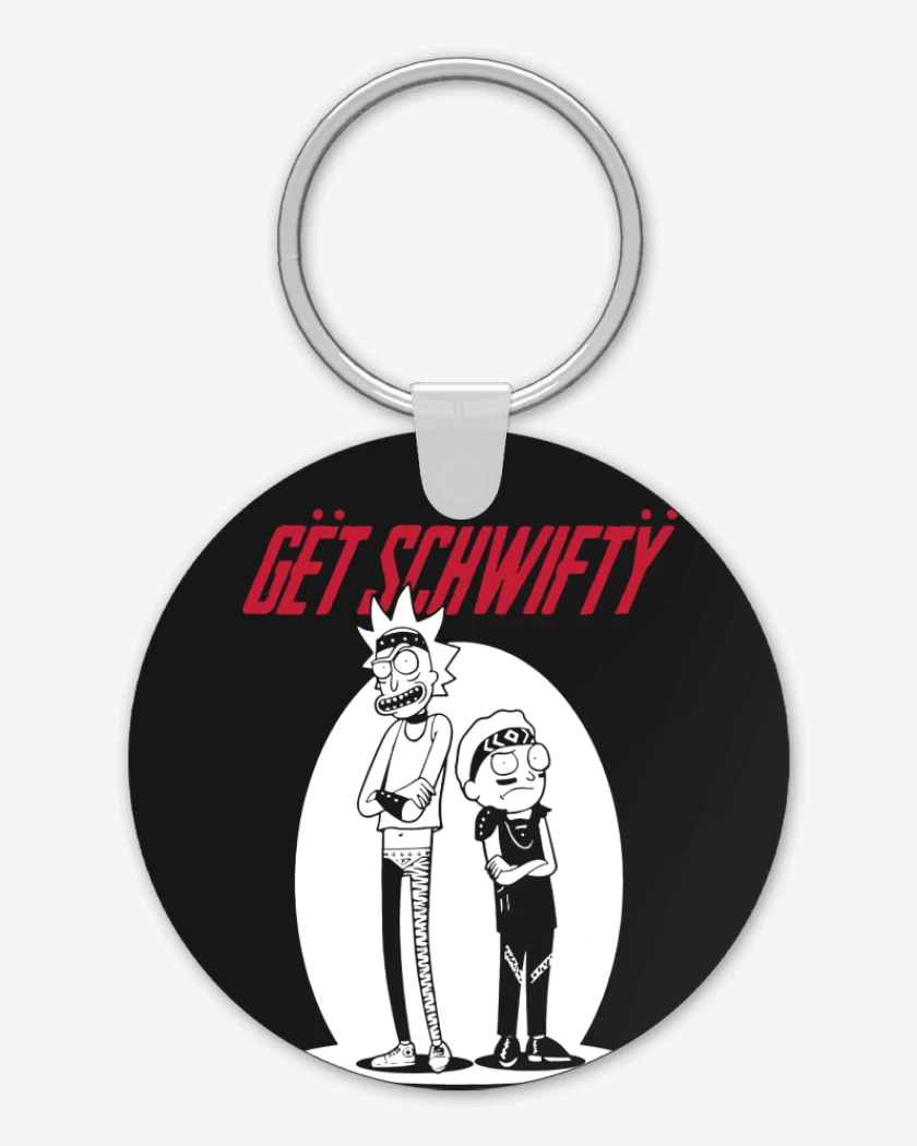 Llavero Negro de Get schwifty