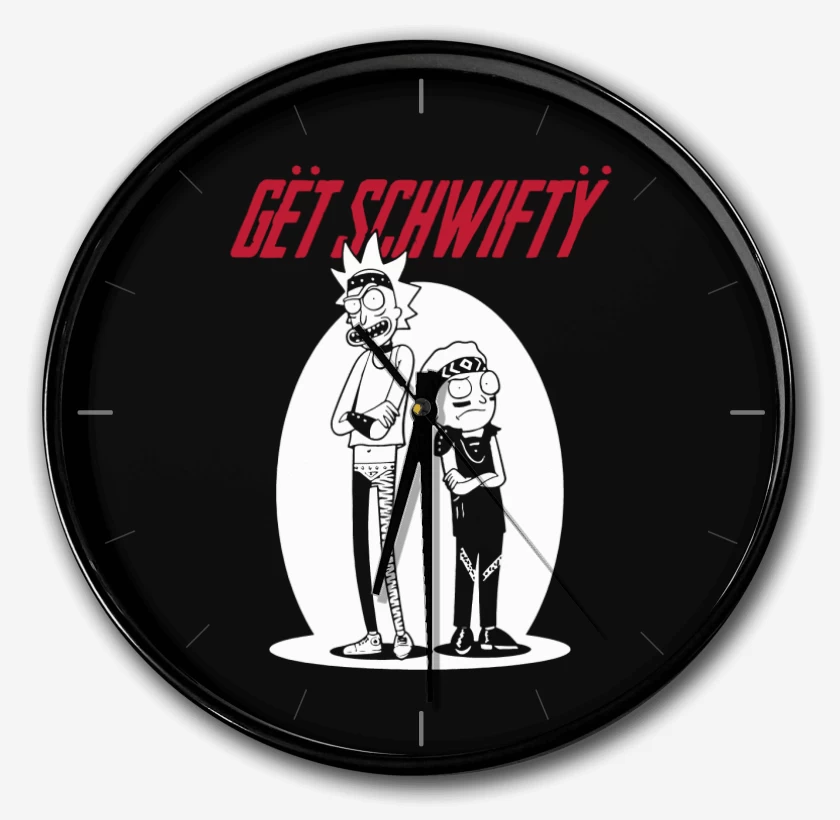 Reloj Negro de Get schwifty