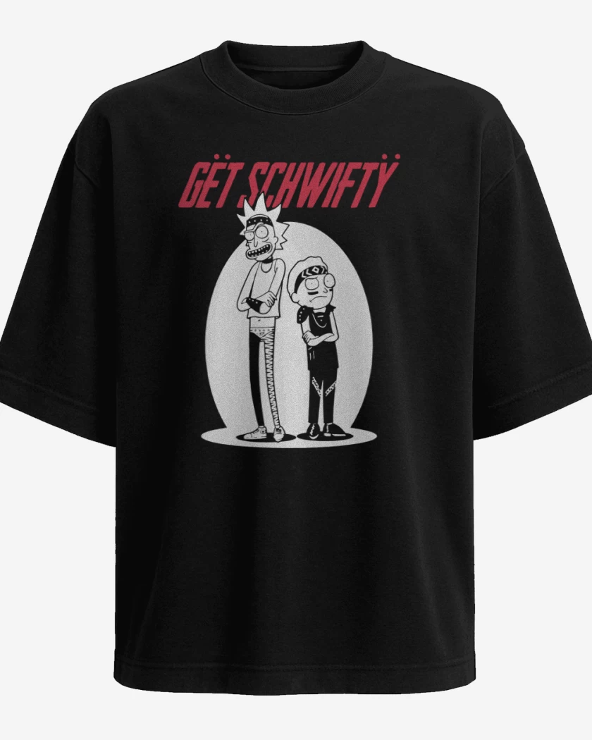 Polera Oversize Negro de Get schwifty