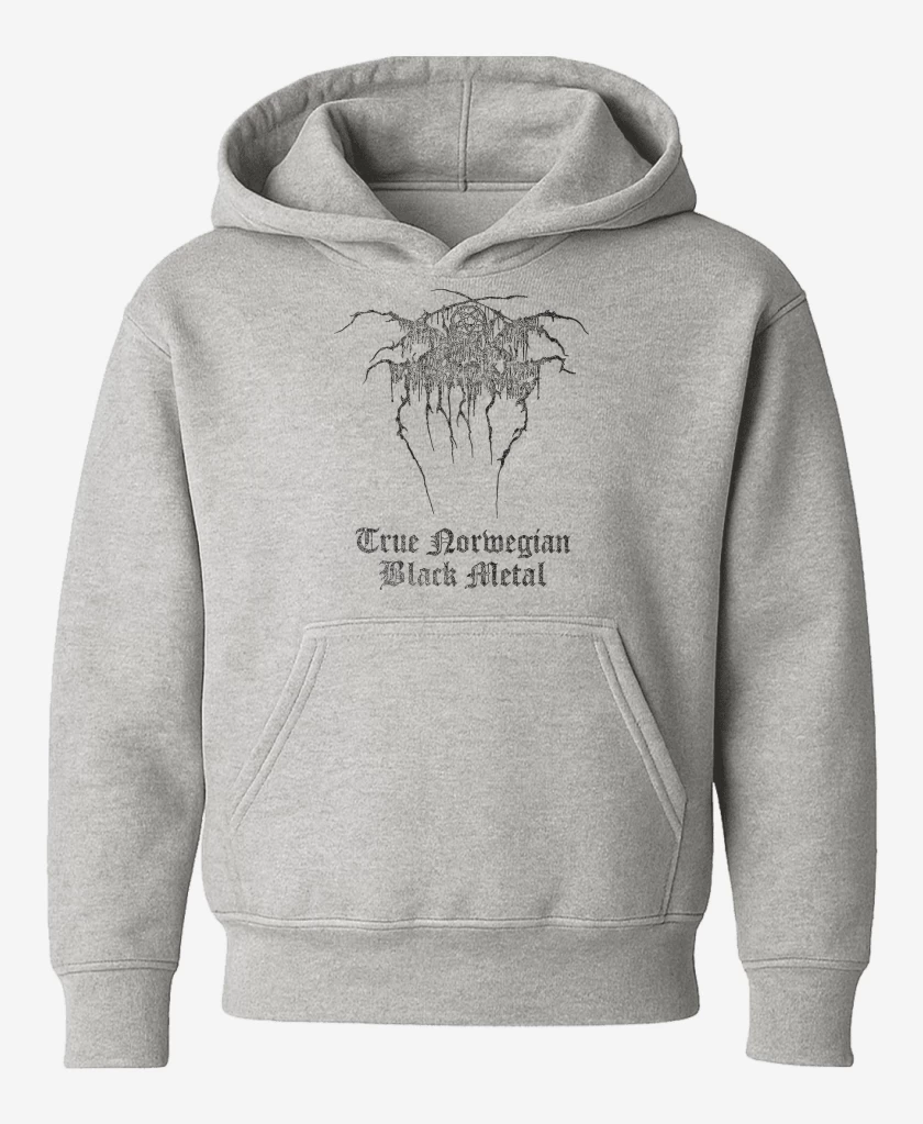 Poleron de niño Gris Melange de Darkthrone True Norwegian