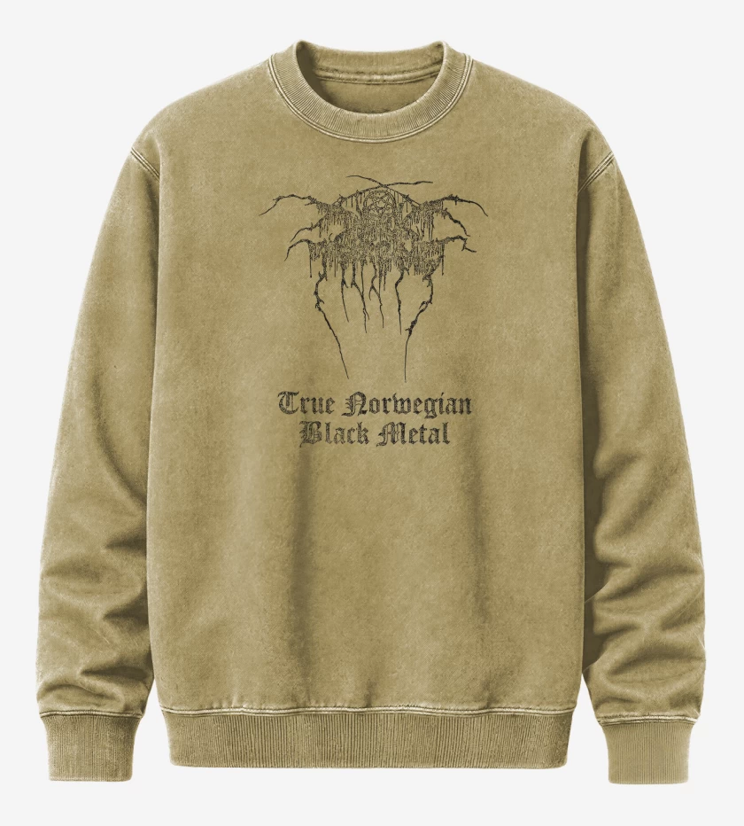 Poleron Polo Acid Wash Beige de Darkthrone True Norwegian