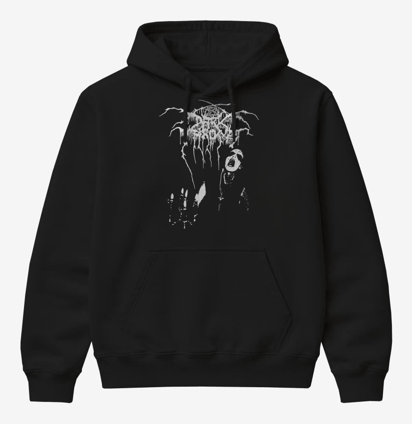 Poleron Canguro básico Negro de Darkthrone Transilvania