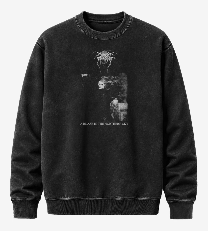 Poleron Polo Acid Wash Darkthrone A Blaze in the Norhtern Sky