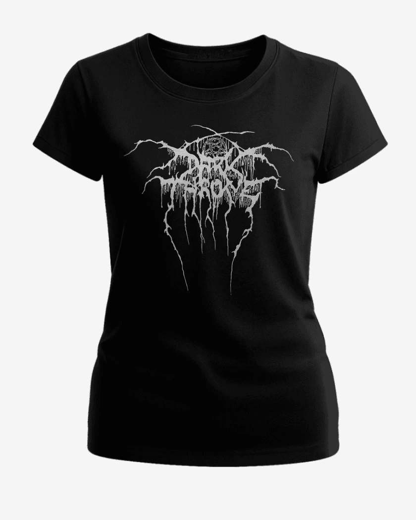 Polera de Mujer Negro de Darkthrone Logo