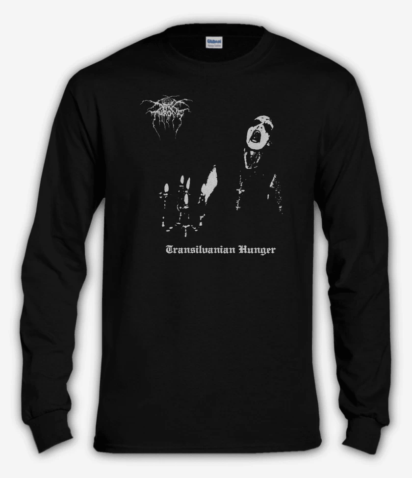 Polera manga larga Negro de Darkthrone Transilvanian Hunger