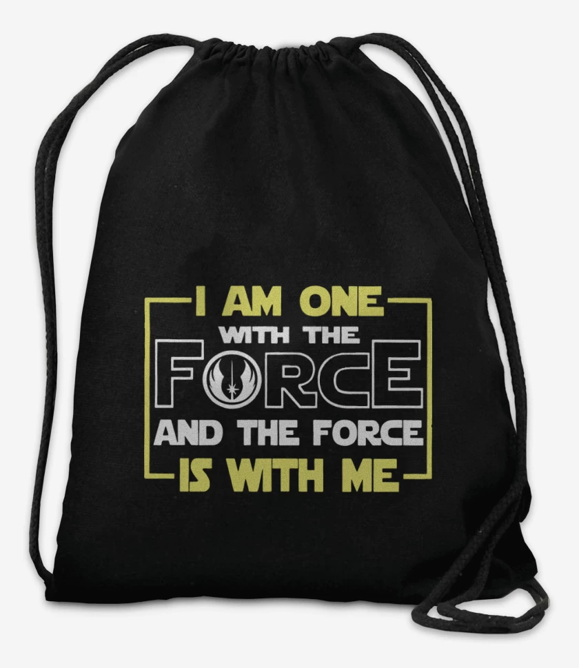 Mochila Negro de I am one with the force